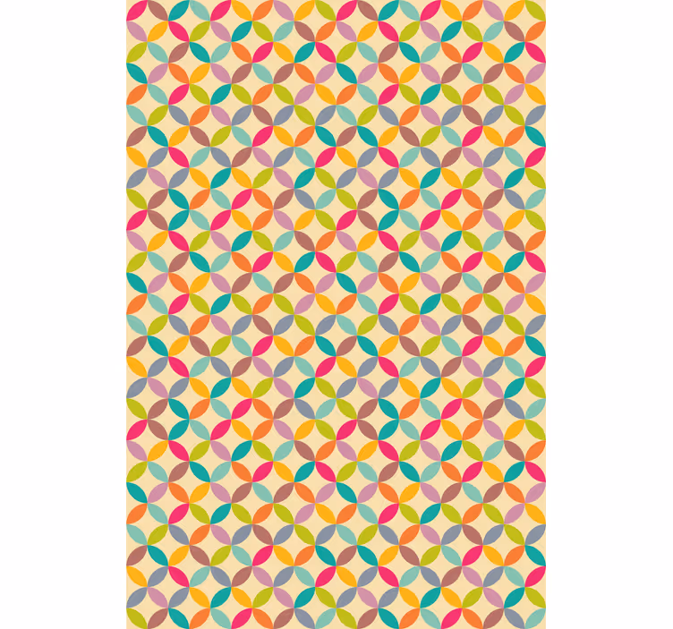 Tapete esszimmer bunte geometrie - TenStickers
