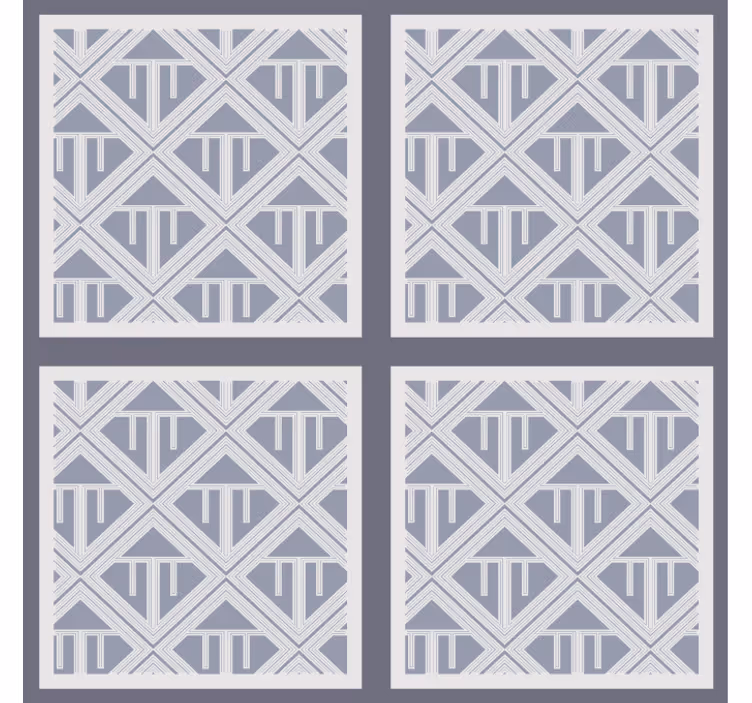Tapete esszimmer geometrisches muster-array - TenStickers