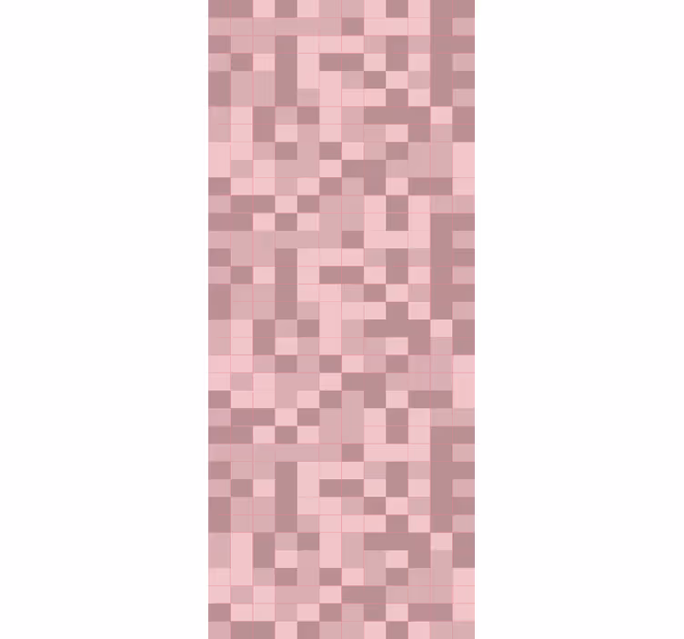 Geometrische tapete in pixelierter camouflage - TenStickers