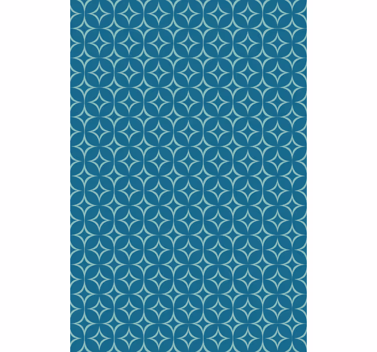 Tapete geometrisch sanfte blaue kreise - TenStickers