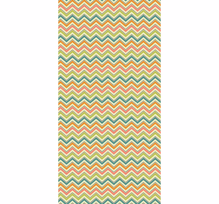 Tapete geometrisch im chevron-zickzack-motiv - TenStickers