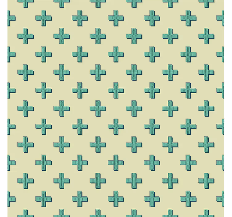 Tapete geometrisch mint plus formen - TenStickers
