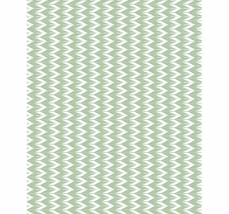 Tapete geometrisch chevron-muster grün - TenStickers