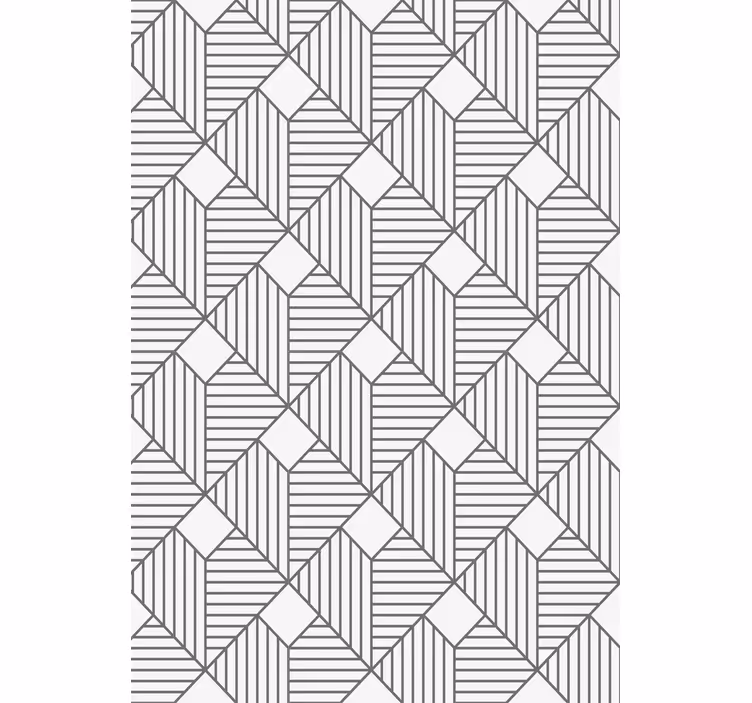 Tapete geometrisch im grauen musterstil - TenStickers