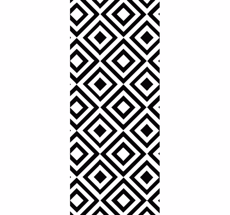Geometrische tapete schwarz und weiß - TenStickers