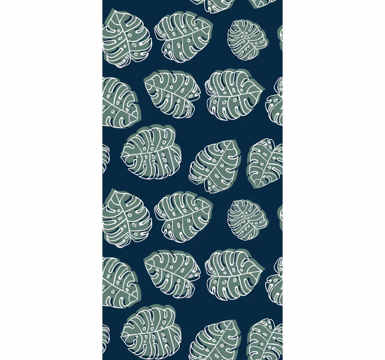Tapete natur grüne und blaue monstera deliciosa - TenStickers