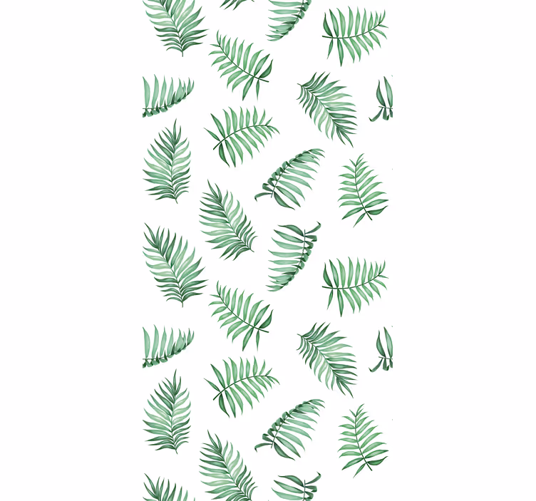 Tapete natur mit grünen palmenblättern - TenStickers