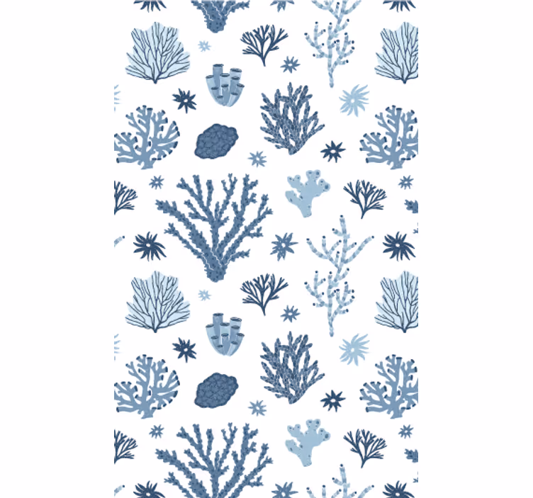 Tapete natur mit korallenriff-muster - TenStickers