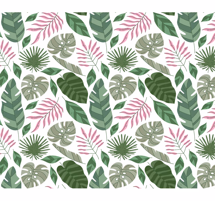 Tapete natur mit tropischen blattmotiven - TenStickers