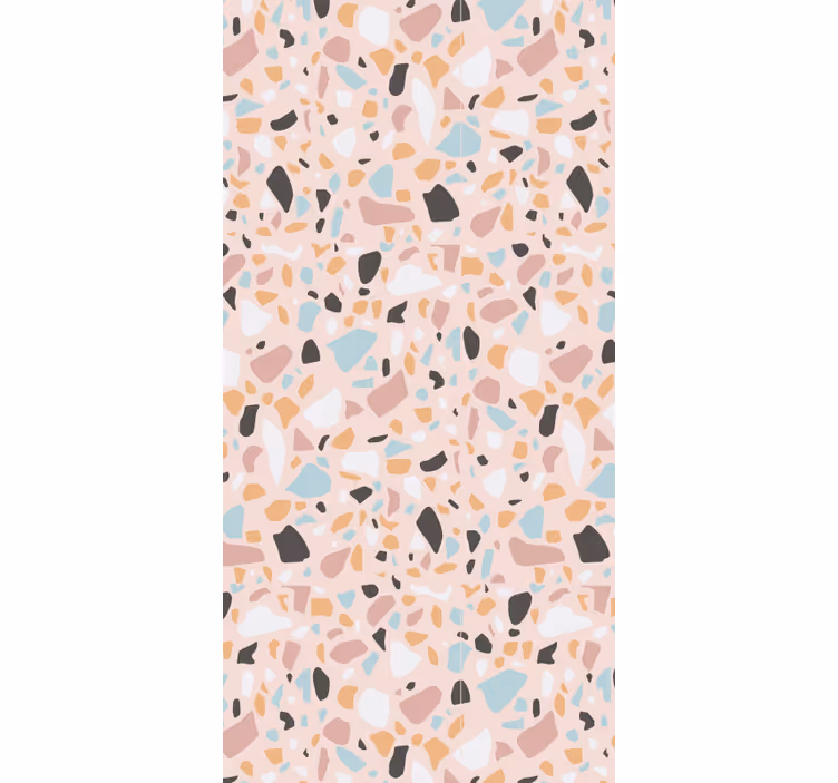 Tapete weitere texturen in pink und blau aquarell terrazzo - TenStickers