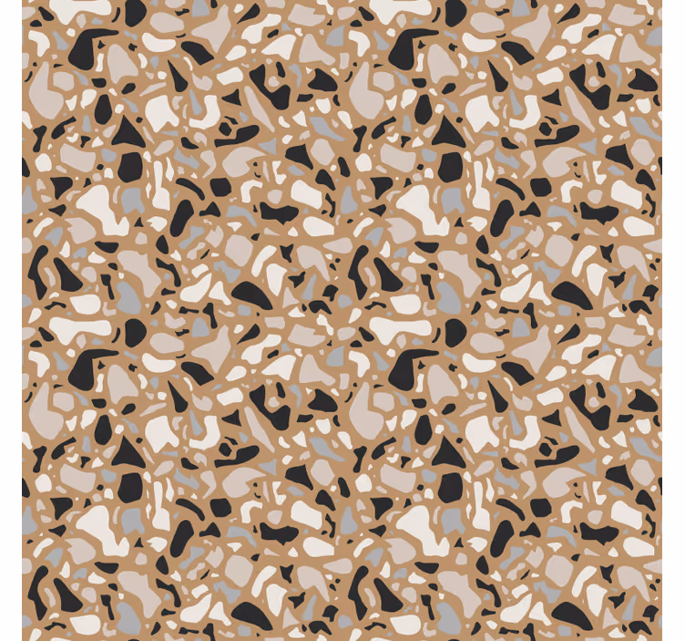 Tapete weitere texturen klassisches braunes terrazzo - TenStickers