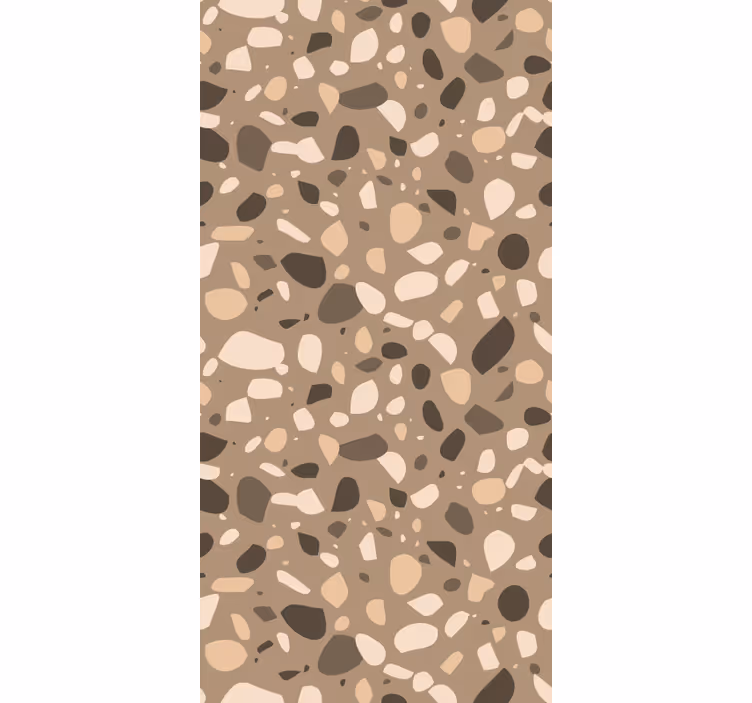 Tapete weitere texturen in braunem klassischem terrazzo - TenStickers
