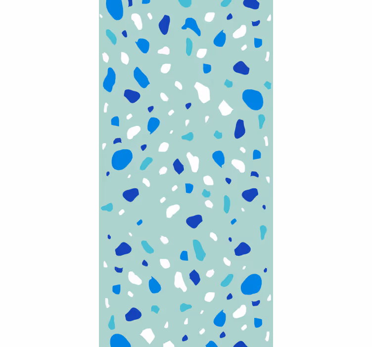 Tapete weitere texturen in blau-tönen terrazzo - TenStickers