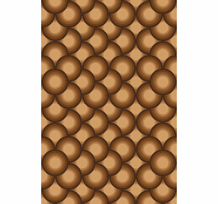Tapete vintage braune sonnen - TenStickers