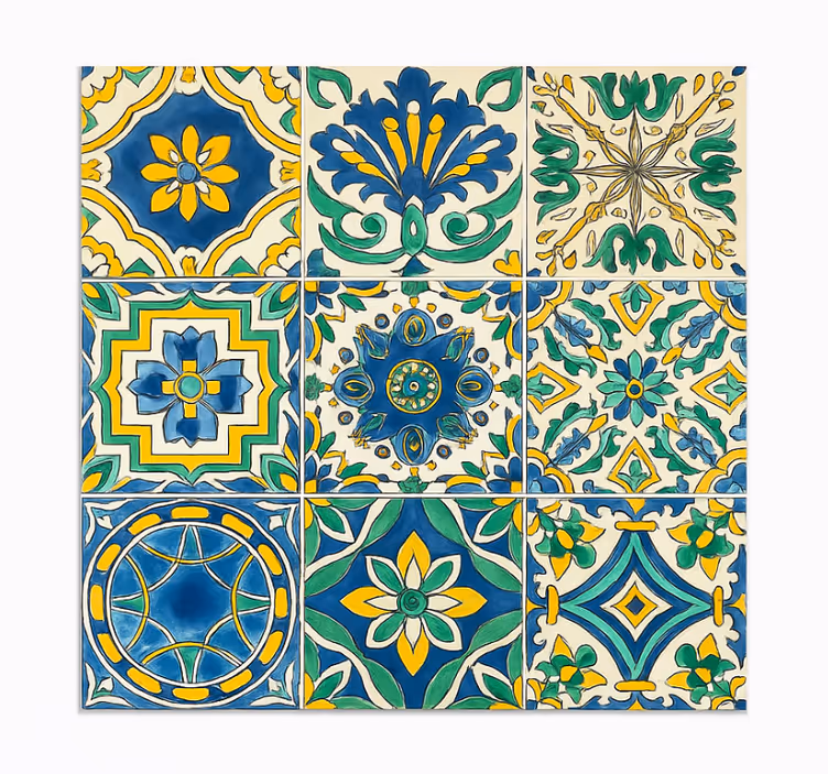 Tapete fliesen mediterrane fliesen - TenStickers
