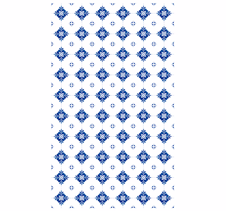 Tapete fliesen mit keramischem blumendesign - TenStickers