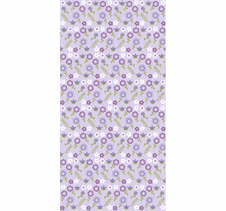 Tapete flur mit harmonischem blumenmuster - TenStickers