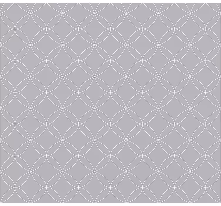 Tapete skandinavisch graue geometrische blumenmuster - TenStickers