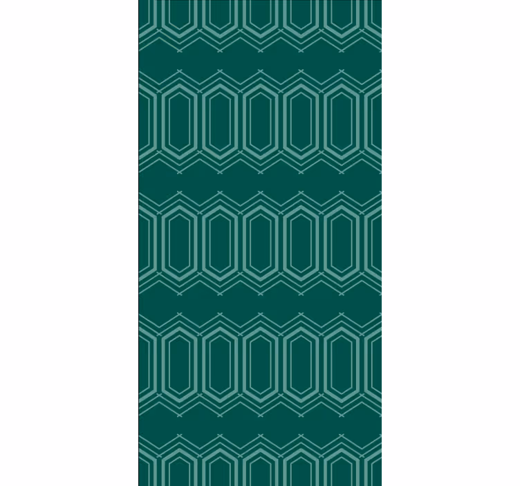 Tapete muster grünes geometrisches muster - TenStickers