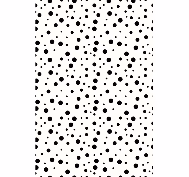 Tapete muster schwarze punkte - TenStickers