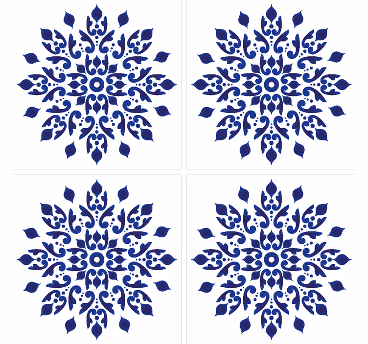Tapete fliesen runde klassische fliese - TenStickers