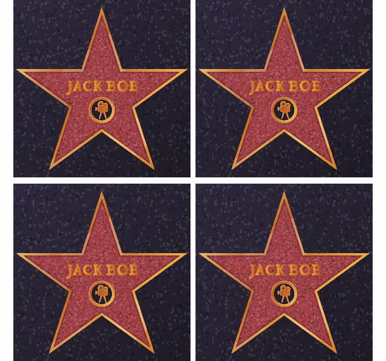 Tapete vintage hollywoodstar mit namen - TenStickers