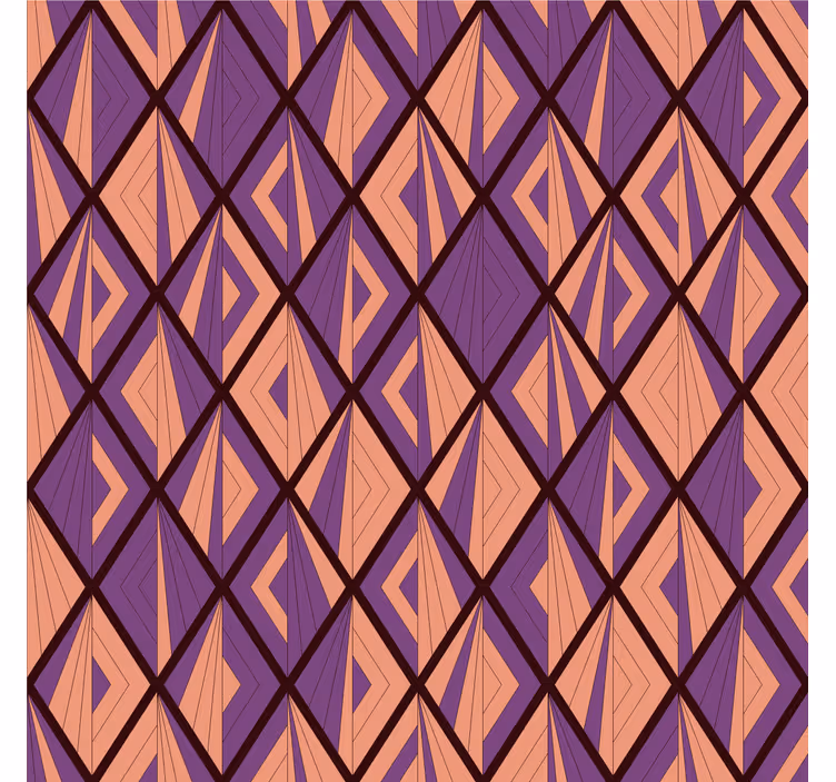 Tapete geometrisch mit diamantförmigem muster - TenStickers