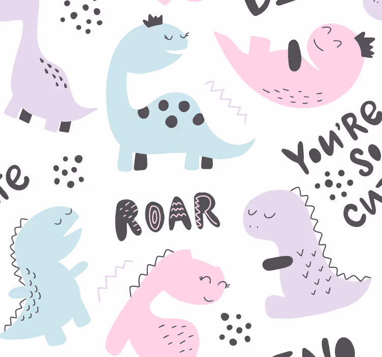 Dino tapete prinzessin dino - TenStickers