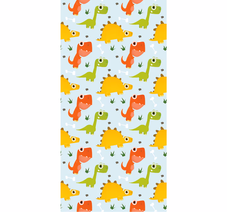 Dino tapete mit kleinem dino-muster - TenStickers