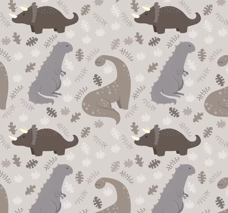 Dino tapete graues muster - TenStickers