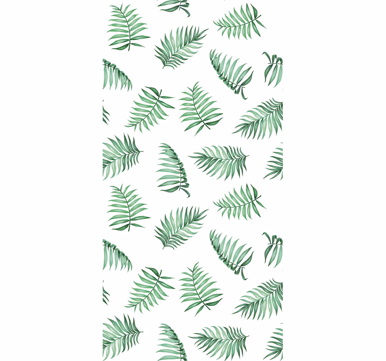 Tapete baum mit grünen palmenblättern - TenStickers