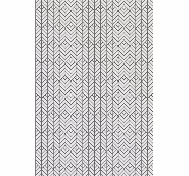 Tapete büro elegante blätterstoffe - TenStickers