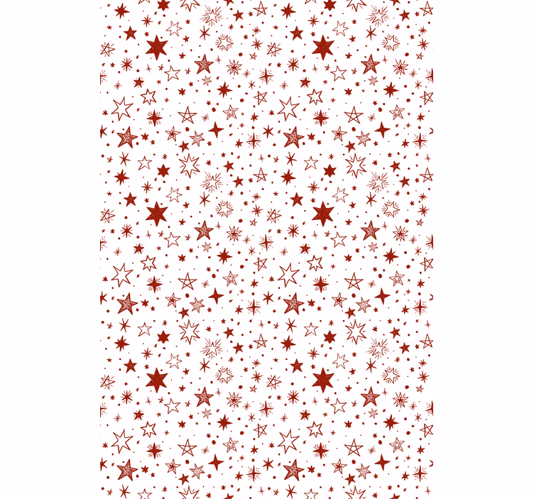 Moderne tapete mit rotem aquarellstern - TenStickers
