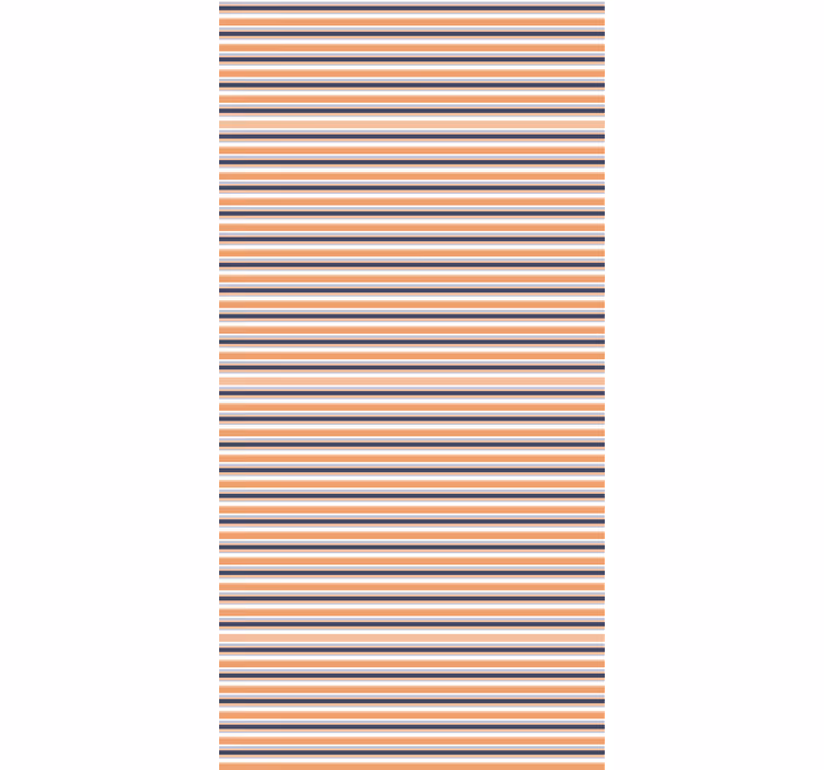 Tapete modern mit horizontalem pastellgestreiften muster - TenStickers