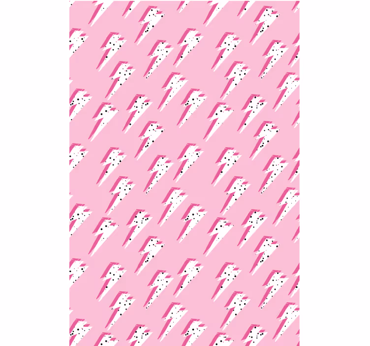 Moderne tapete mit pinkem blitzmotiv - TenStickers