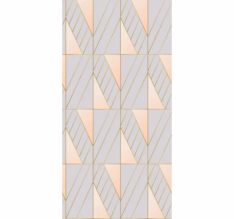 Moderne tapete mit geometrischem linienmuster - TenStickers
