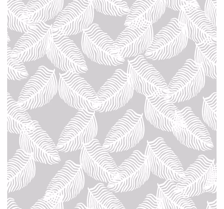 Moderne tapete grau minimalistisch floral - TenStickers