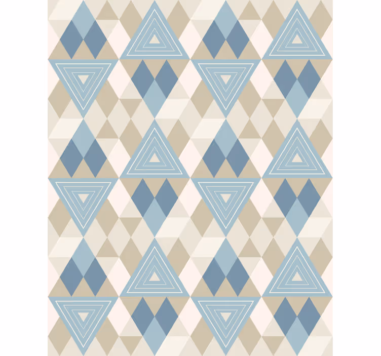 Moderne tapete mit geometrischem dreiecks-muster - TenStickers