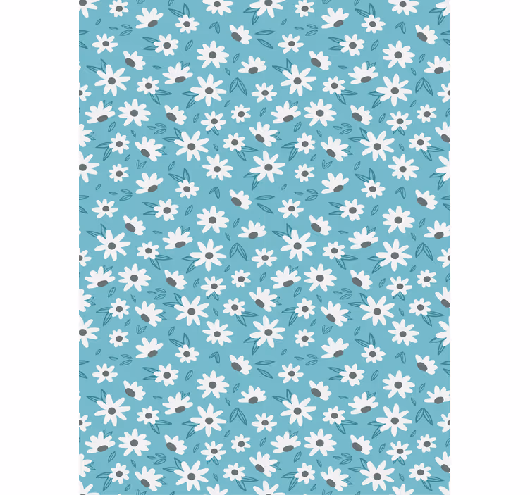 Tapete esszimmer mit gänseblümchen-motiv - TenStickers
