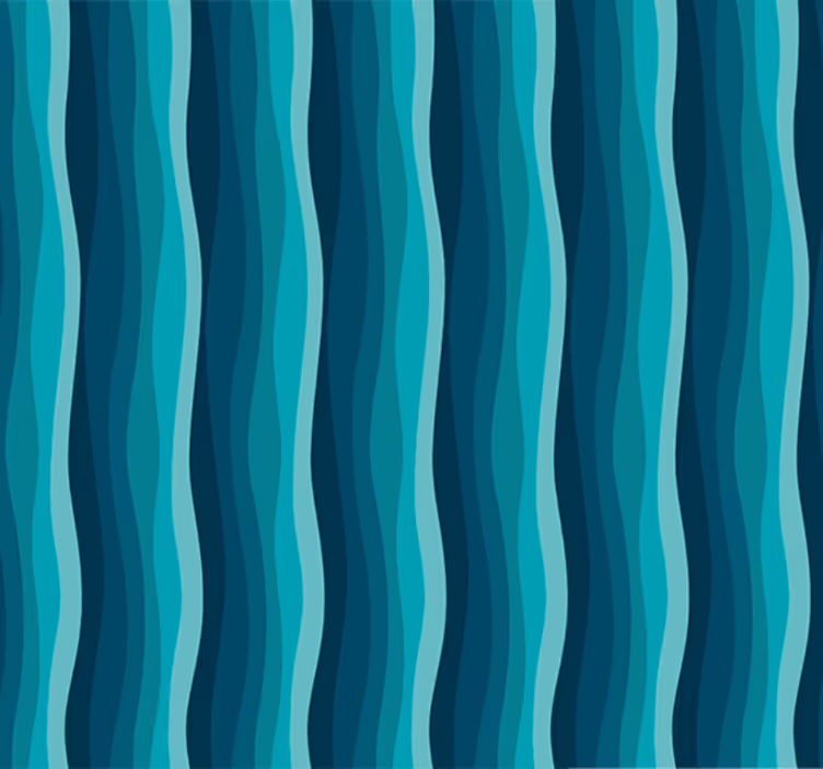 Tapete wohnzimmer sanfte blaue wellen - TenStickers