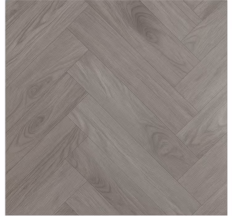 Tapete wohnzimmer woodward taupe fischgrätmuster - TenStickers