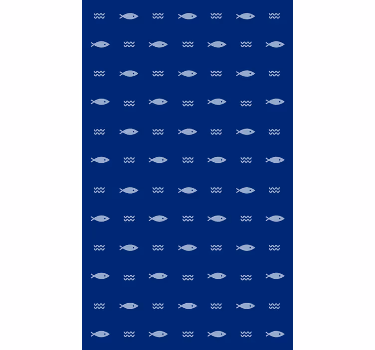 Tapete badezimmer mit fischmuster badteppich - TenStickers