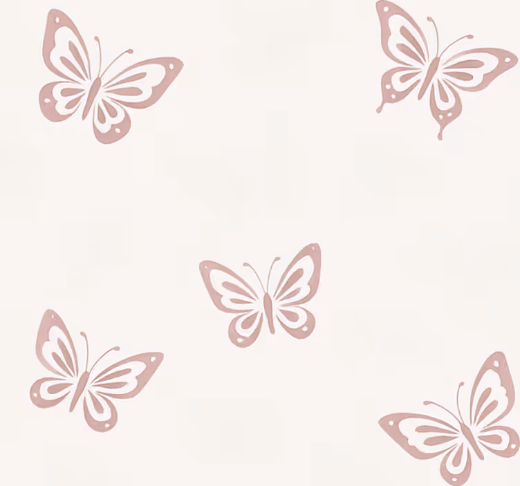 Tapete hochzeit verspielt flatternder schmetterling - TenStickers