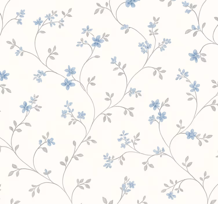 Tapete hochzeit klassischer blauer wiesenweg - TenStickers