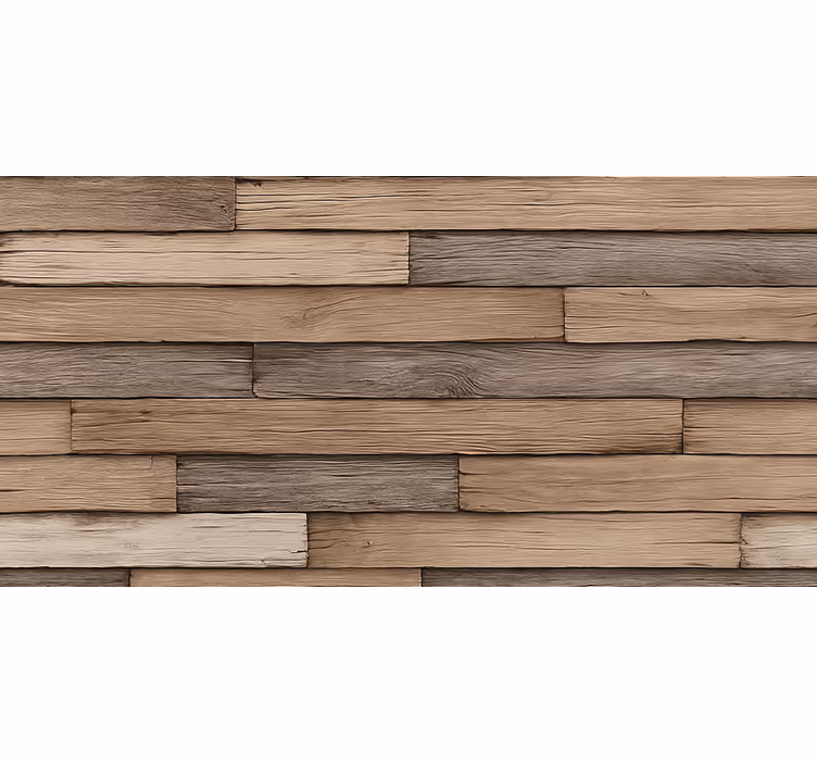 Tapete wohnzimmer rustikales 3d holz - TenStickers