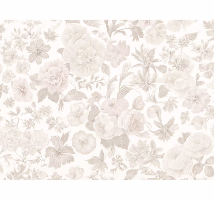 Tapete hochzeit vintage blumenmuster - TenStickers