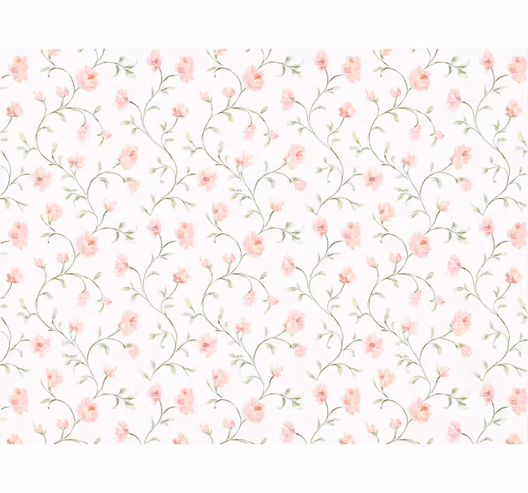 Tapete hochzeit botanische rosa blüten - TenStickers