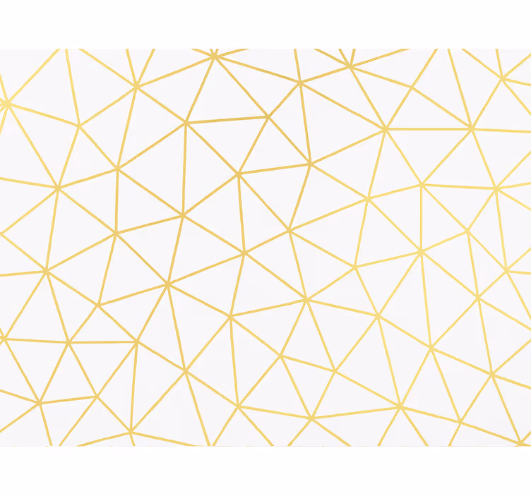 Tapete dreiecke golden geometrisches prismenmosaik - TenStickers