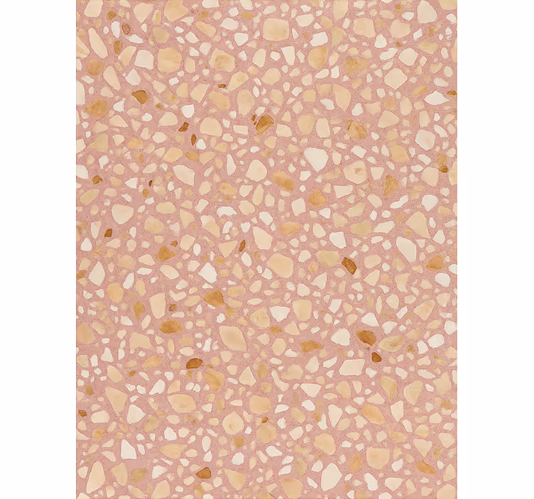 Tapete stein rose erdtöne terrazzo - TenStickers