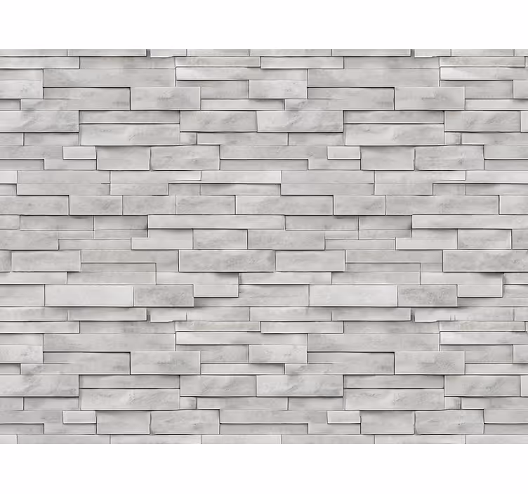 Tapete stein graue schiefer-ledgestone - TenStickers